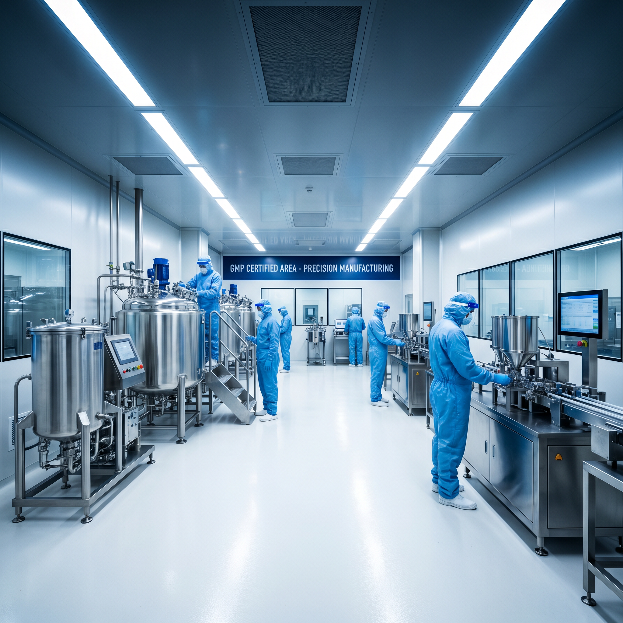 GMP-certified manufacturing facility