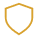 gold shield icon representing quality and protection